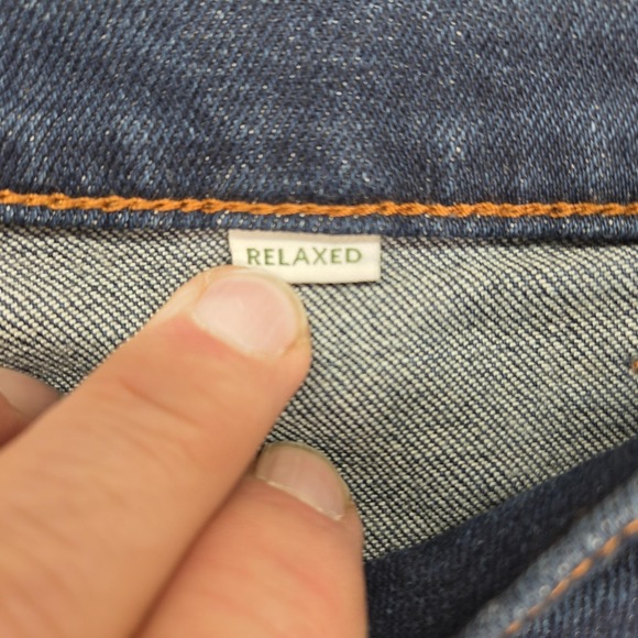 Tecovas Rugged Relaxed Jeans Mens 33x34 Dark Wash Blue Straight Zip Fly Denim - Picture 14 of 16